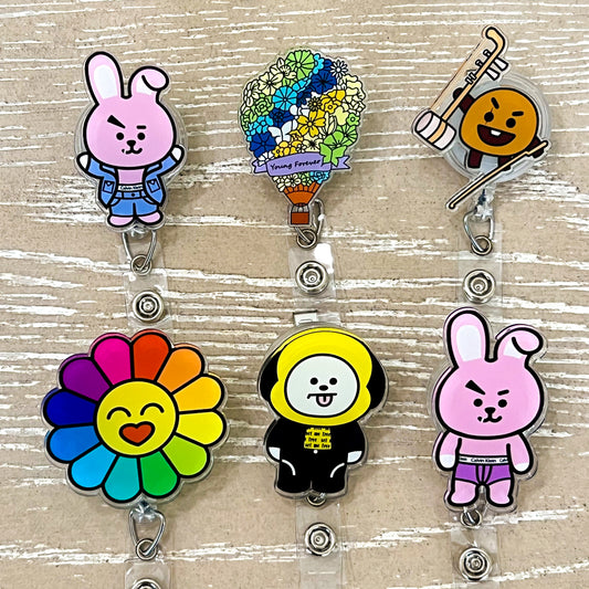 BT21 KPop Badge Reel