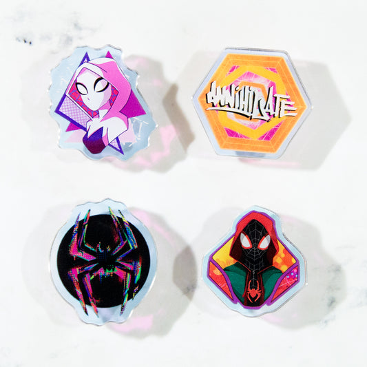 Spider Shoe Charms Across the Spider Verse