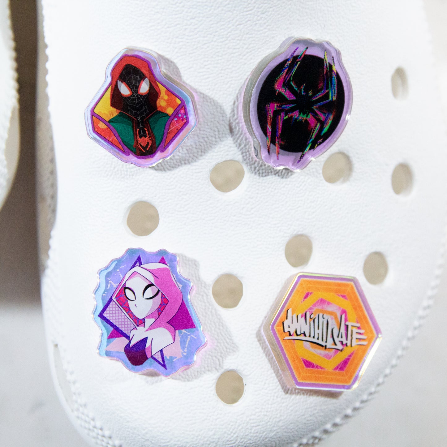 Spider Shoe Charms Across the Spider Verse